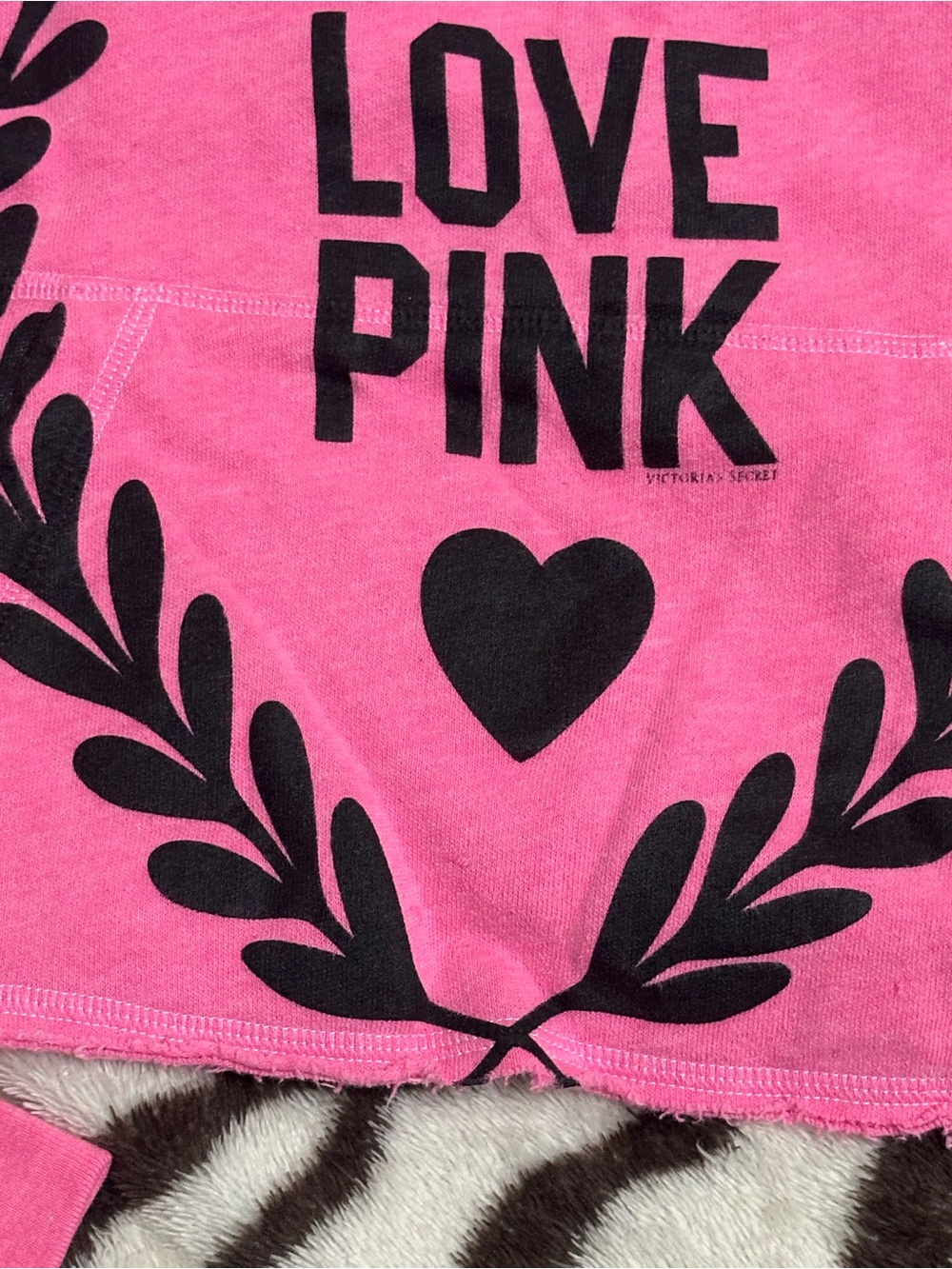 Victoria's Secret PINK Hot Pink Pullover Hoodie - Picture 2 of 5